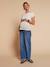 Maternity wide leg jeans double stone - vertbaudet enfant 