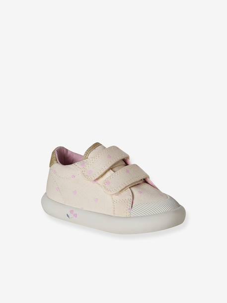 Touch-Fastening Trainers in Canvas for Baby Girls crystal blue+GREEN LIGHT ALL OVER PRINTED+printed pink+printed violet+set pink+White - vertbaudet enfant 