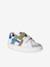 Baskets enfant garçon cuir à scratchs écru+lot blanc+lot bleu - vertbaudet enfant 