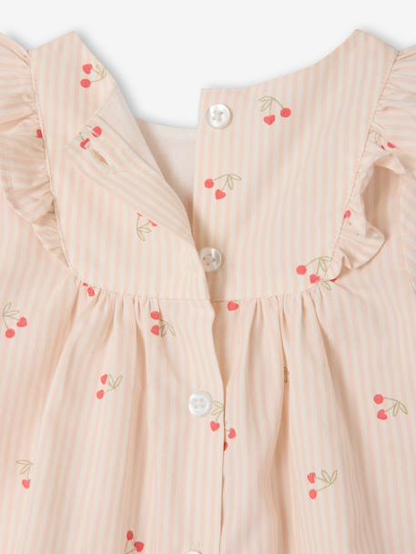 Set of 2 dress and bloomer with cherries ecru - vertbaudet enfant 