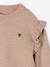 Girl's wide-leg trouser set marl beige - vertbaudet enfant 