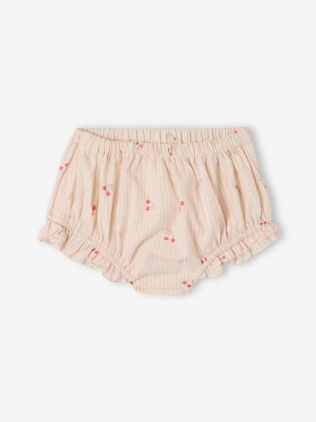 Set of 2 dress and bloomer with cherries ecru - vertbaudet enfant 