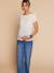 Maternity wide leg jeans double stone - vertbaudet enfant 