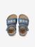 Textile baby sandals with hook and loop straps denim blue - vertbaudet enfant 