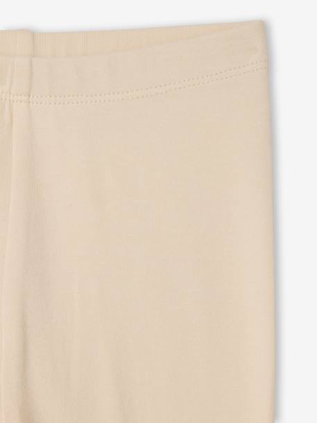 Baby Girls' Pack of 2 Long Leggings Blue+ochre+pecan nut - vertbaudet enfant 