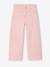 Girl's wide-leg trousers with heart pockets pale yellow+rosy - vertbaudet enfant 