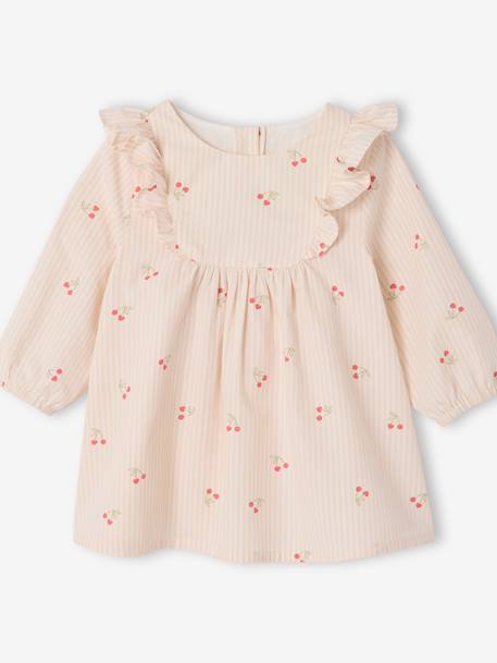 Set of 2 dress and bloomer with cherries ecru - vertbaudet enfant 