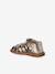 Closed leather sandals gold - vertbaudet enfant 