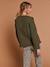 Adaptive Padded Jacket with Kangaroo Panel in Cotton Gauze for Maternity & Post-Maternity by ENVIE DE FRAISE ecru+khaki - vertbaudet enfant 