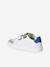 Hook-&-Loop Leather Trainers ecru+set blue+set white - vertbaudet enfant 