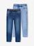 Lot 2 jeans garçon slim denim gris+double stone+stone - vertbaudet enfant 