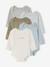 Pack of 5 long-sleeved Dinosaur bodysuits khaki - vertbaudet enfant 