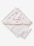 Cape de bain personnalisable et gant de toilette NOEUDS blanc imprimé - vertbaudet enfant 