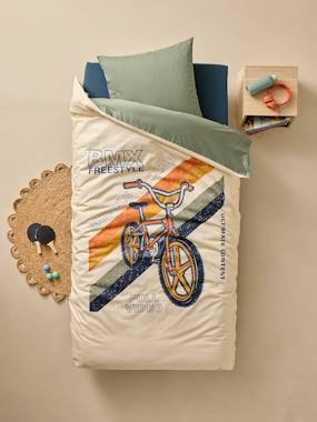 -Parure housse de couette et taie d'oreiller enfant BMX