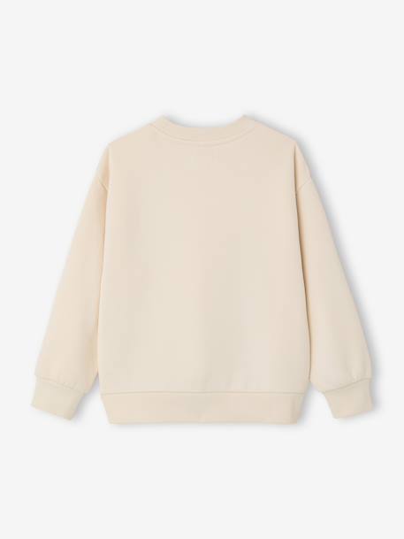 Round-neck sweatshirt with surf print chambray blue+ecru - vertbaudet enfant 