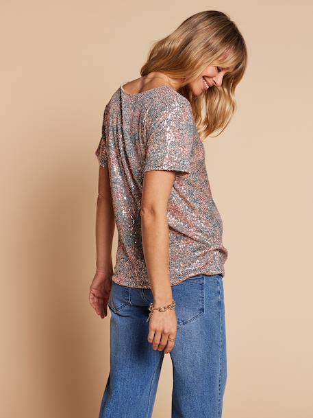 Sequin nursing clothes t-shirt multicoloured - vertbaudet enfant 