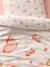 Duvet Cover & Pillowcase Set with Recycled Cotton, FLIGHT printed pink - vertbaudet enfant 