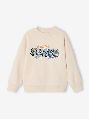 Sweat col rond surf - vertbaudet enfant Garçon-Sweat col rond surf