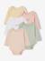 Bodysuits with long sleeves for babies with a floral print sage green - vertbaudet enfant 