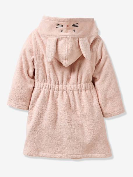 Rabbit Bathrobe in Recycled Cotton rosy - vertbaudet enfant 