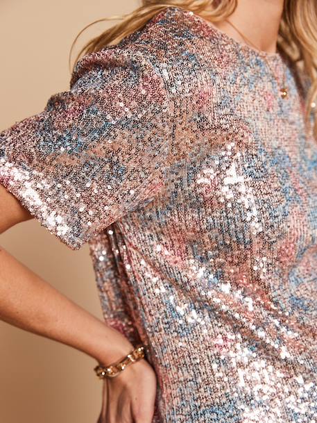 Sequin nursing clothes t-shirt multicoloured - vertbaudet enfant 