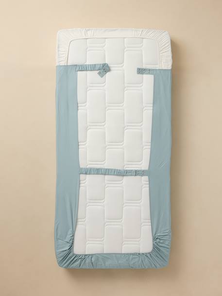 Magicouette CIRCUIT VOITURE bedding set, with recycled cotton printed white - vertbaudet enfant 
