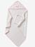 Cape de bain personnalisable et gant de toilette NOEUDS blanc imprimé - vertbaudet enfant 