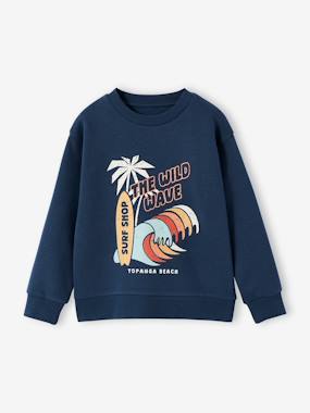 Sweat col rond surf - vertbaudet enfant Garçon-Sweat col rond surf