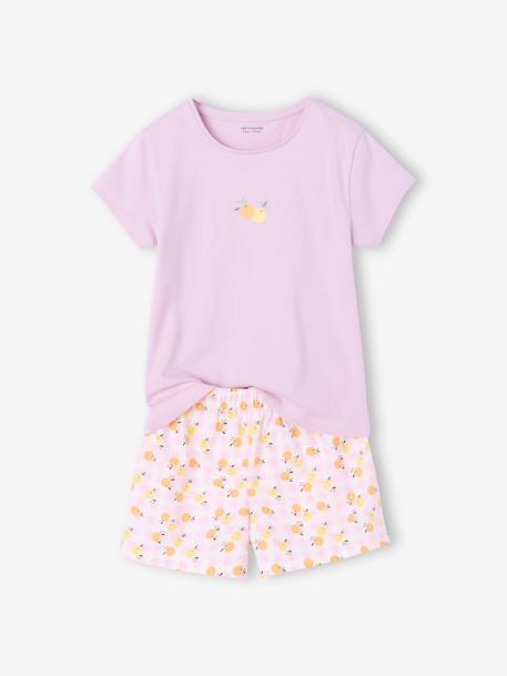 Pack of 2 girls' cotton pyjama shorts pale yellow - vertbaudet enfant 
