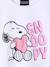 Girls' short-sleeved SNOOPY t-shirt white - vertbaudet enfant 