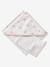 Bath Cape & Wash Mitt with Bows printed white - vertbaudet enfant 