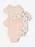 Pack of 3 short-sleeved baby bodysuits pale pink - vertbaudet enfant 