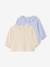Pack of 2 long-sleeved t-shirts with ruffles ecru - vertbaudet enfant 