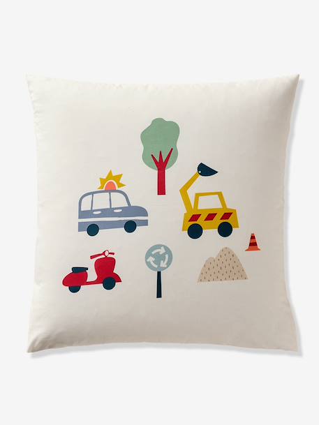 Magicouette CIRCUIT VOITURE bedding set, with recycled cotton printed white - vertbaudet enfant 