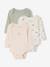 Pack of 3 long-sleeved baby bodysuits sage green - vertbaudet enfant 
