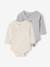 Pack of 2 long-sleeved baby bodysuits ecru - vertbaudet enfant 