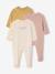 Lot 3 pyjamas bébé en coton bio beige+écru+vert sauge - vertbaudet enfant 