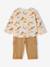Set of T-shirt and trousers for baby boys printed beige - vertbaudet enfant 