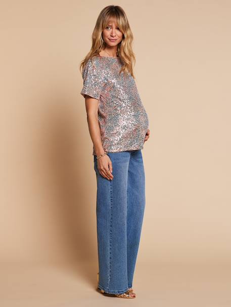 Sequin nursing clothes t-shirt multicoloured - vertbaudet enfant 