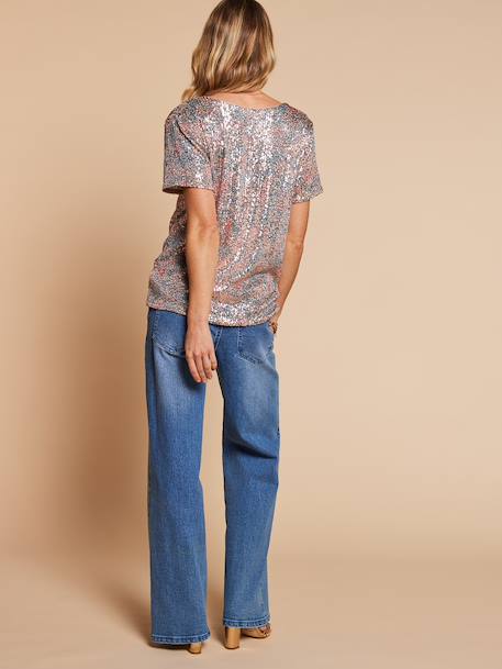 Sequin nursing clothes t-shirt multicoloured - vertbaudet enfant 