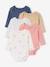 Pack of 5 long-sleeved whale bodysuits blue - vertbaudet enfant 