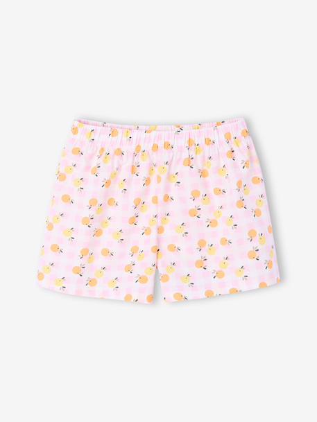 Pack of 2 girls' cotton pyjama shorts pale yellow - vertbaudet enfant 