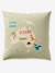 Bedding set with duvet cover and pillowcase, ANIMAL WORLD TOUR design, made with recycled cotton sage green - vertbaudet enfant 