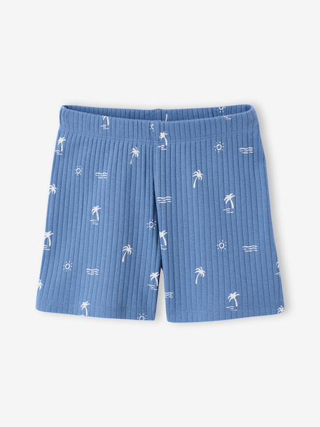 Pack of 2 boys' short pyjamas denim blue - vertbaudet enfant 