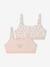 Pack of 2 organic cotton girls bras rose - vertbaudet enfant 