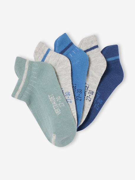Pack of 5 ankle socks marl grey - vertbaudet enfant 