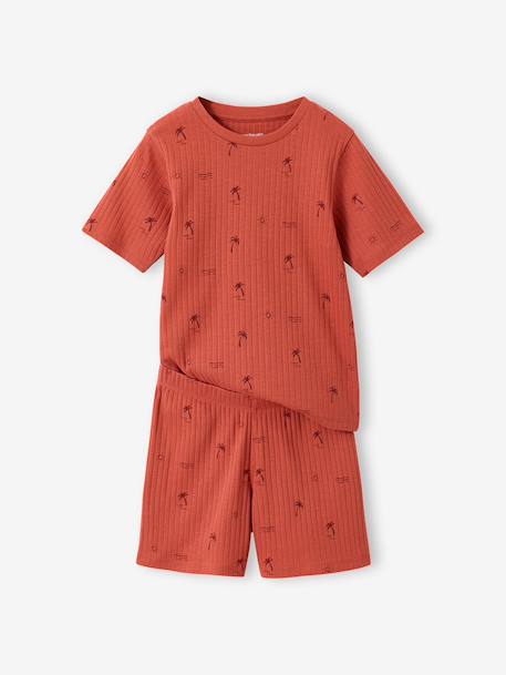 Pack of 2 boys' short pyjamas denim blue - vertbaudet enfant 