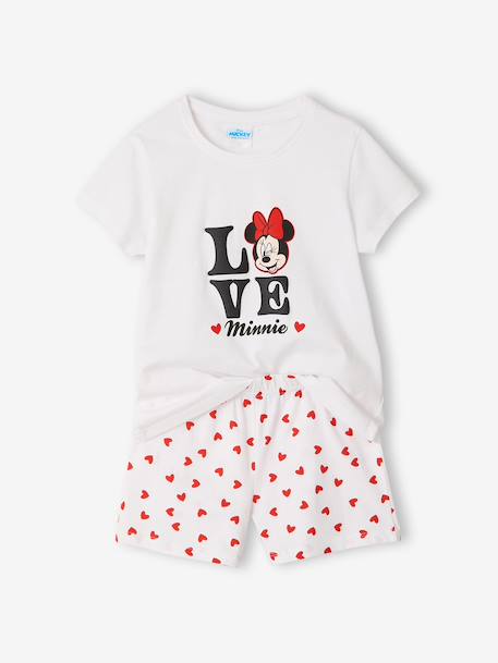 Girls' MINNIE pyjama shorts ecru - vertbaudet enfant 