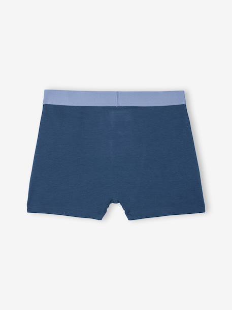Pack of 2 boys' boxers with digger print ocean blue - vertbaudet enfant 