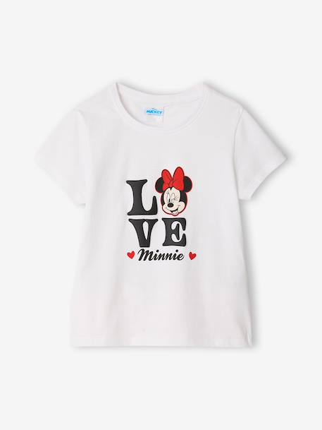 Girls' MINNIE pyjama shorts ecru - vertbaudet enfant 